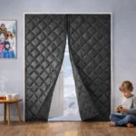 Теплі штори на двері (на магнітах) 0,7 х 2,1 м