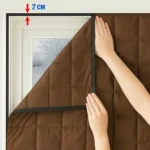 ᐉ Світ Віконних Технологій | Утеплённая штора для окна (коричневая) под размер