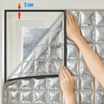 ᐉ Мир Оконных Технологий | Тепла штора від холода (срібло) під розмір