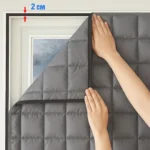 ᐉ Мир Оконных Технологий | Теплі штори на магнітах (графіт) пiд розмiр