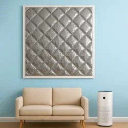 ᐉ Світ Віконних Технологій | Зимняя штора на окно (графит) под размер